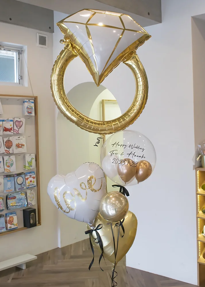 【結婚式 電報/祝電】ウェディングのお祝いにシャンパンゴールド　¥11,550