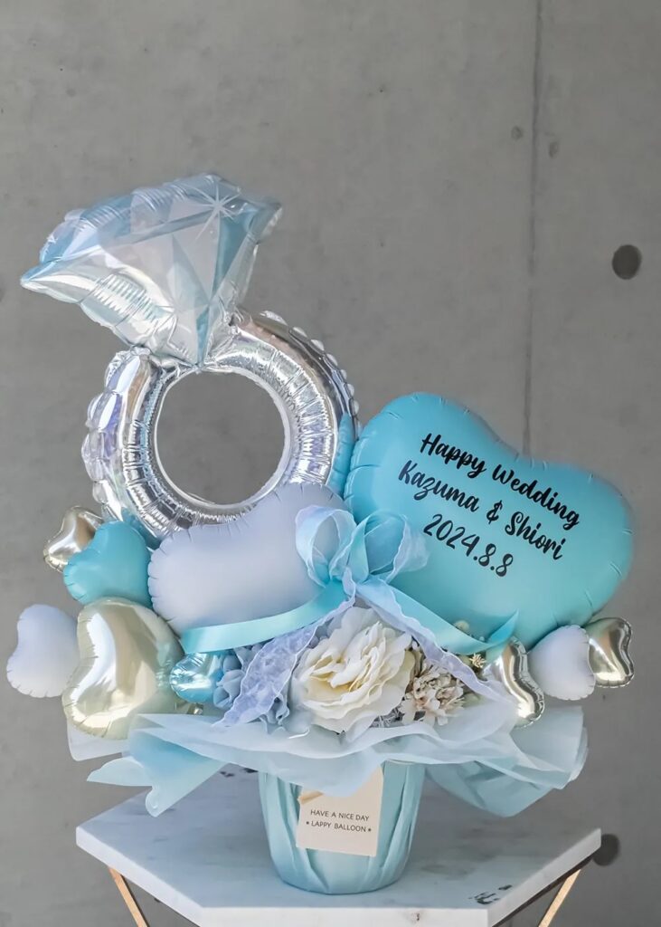 ティファニーバルーンギフト 結婚式バルーン電報